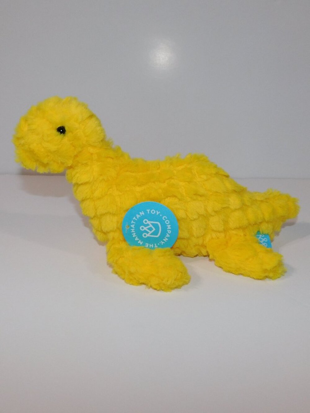 Manhattan Toy LITTLE JURASSICS FINN PLESIOSAURUS Plush Yellow Dinosaur New w Tag
